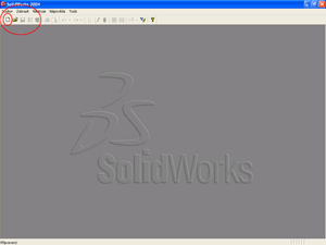 Pracovn prosted SolidWorksu 2004